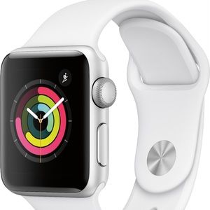 white apple watch